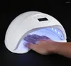 Nail Dryers Fast Dryer SUN5 Plus 48W LED UV Lamp Auto Sensor Turn On And Off Curing Gel Polish With LCD Display Screen