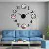 Relógios de parede Po Picture Frame Diy Grande relógio de parede personalizado Po