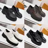 Top-Designerschuhe Frauen Slebende Plattformen Sneakers Klassische Lederdruck Chaussures Plattform Casual Schuhe mit Box Größe 35-41