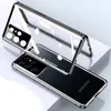 Magnetic Double Side Tempered Glass Clear Cases for Samsung Galaxy S22 Ultra 360 Full Protective Phone Case