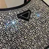 bolsas de grife brilhantes bolsa de ombro Hobos bolsa feminina com strass bolsa fashion bolsa com diamantes nas axilas tamanho 24 cm