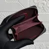 Women Coin Purse äkta läder blixtlås plånbok lyxig designer kvalitet flip kort kaviar korthållare fårskinn rutnät mönster nyckel ca223u