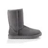 Designer laarzen uggs dames laarsjes klassieke australië snowboot enkel mini korte strik bont voor winter zwart Kastanje Bowtie Luxurys fashions uggitys