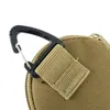 DHL100PCS Monety torebki Mężczyźni Oxford Plain Army Green Circle w kształcie słuchawki słuchawki z kluczem