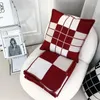 Autumn and winter thick scarf soft cotton throw pillow leisure sofa cushion brand wool knit blanket 130-170cm