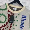 Sweats à capuche grande taille pour hommes en automne / hiver 2022acquard machine à tricoter e Custom jnlarged detail crew neck cotton 5Rtde346