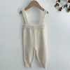 Overalls Baby Jungen Mädchen Overalls Hosen Frühling Kinder Kinder Casual Hosen Baby Jungen Mädchen Kleidung Reine Farbe Stricken Hosenträger Hosen 220909