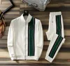 Herrkvinnor Autumn Tracksuits Triangle Stripe Track Suit Coats Man Designers Jackor Suits Pants Sweatshirts Sportswear272u