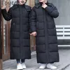 Parkas en duvet pour hommes Tcyeek veste d'hiver femmes hommes longs manteaux et vestes en duvet épaissir chaud noir veste Couple tenue Jaqueta Feminina Inverno Zm 220909