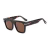 Hommes Sun Outdoor Marque TF5634 Classique Carré Polarisé Ford Haute Qualité Acétate Cadre Lunettes De Soleil Femmes Conduite TF Lunettes Lunettes De Soleil Tom 45LI