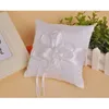 Party Decoration Wedding Ring Pillow Cushion Bridal Flower Pearls Ribbon Decorated Bearer