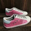 Women Sneakers Shoes Shoe New Italy Super Star Luxury Golden Sequin Classic White Do Old Dirty Designer Designer