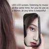 G10 Mirror Clock Wireless Bluetooth-luidsprekers Portable Mini Voice Broadcast Aux Audio TF-kaart Ingebouwde FM Radio Desktop Telefoon Stand 1400 MAH