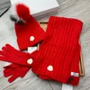 Wintervos bont sjaals hoeden unisex warme dikke handschoen sets mannen vrouwen gebreide sjaalboons pom pom ball schedel petten