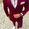 Herrdräkter blazers toppade lapel dubbelbröst kostym Män formella middagar bröllop kostymer 2 bitar jacketpanttietraje de novio para boda 220909