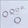 Nasenringe Ohrstecker Goldplatte Nasenring Pierce Hoop Edelstahl für Frauen Männer Schwarz Drop Lieferung 2021 Schmuck Körper Mjfashion Dhjfr