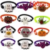 Vêtements pour chiens 50/100pcs Halloween Accessoires pour animaux de compagnie Bowties Cravates Petits vacances Toilettage Bow Ties Citrouilles mignonnes Colliers de chiot