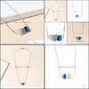 Colliers pendants Collier de verre de mer Bijoux de plage pour cadeau d'été Femmes Bk Crystal Wrip Drop Livrot 2021 Colliers Pendants MJ DHD4O