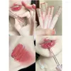 Lip Gloss Mirror Glaze Liquid Lipstick Tint Longlasting Mositurizing Waterproof Makeup Cosmetics Gift