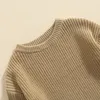 Pullover 6m5years Criança Baby Redond Sweaters Inverno A quente manga comprida colorida de cor de malha de cor 220909
