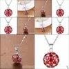 Colares pendentes mais baixo preço por atacado 10 pcs olho de cavalo brilhante Red Kunzite Crystal Gems 925 Sterling Sier EUA Israel Wedding Engagem Dhlg9