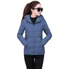 Damen Trenchcoats Herbst Winter Leichte Baumwolle Gefütterte Jacken Frauen Mit Kapuze Warmer Mantel Parkas Lose Outwear Kurz Lässig Weiblich Schlank