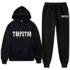 Agasalhos masculinos Agasalhos masculinos Tendência Novo conjunto de peças com capuz Moletom moletom Calça esportiva Roupa de corrida Trapstar Roupas masculinas G220923