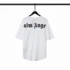 Palms Angels T Shirts 22SS Letter Loose Casual Unisex Round Neck Short Sleeve Men Women Lovers Style pojkvän Gift T-shirt 801 12