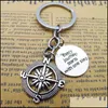 Key Rings Compass Tag Key Chain Everywhere Pendant Travel Ring Friendship Best Friend Jewelry Cartoon Lover Drop Delivery 2021 Dhsel Dh2Af