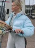 Женские падения Parkas Orangea Женщины короткая куртка из сложности хлопкотистые шерстяные шнурки Parkas Zipper Зимнее пузырьковое пальто теплые повседневные наряды 220909