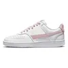 Court Vision Scarpe basse in pelle con plateau basso Moda 2022 Classico Nero Bianco Gomma Rosa Oxford University Rosso Polvere foto Argento Uomo Donna Skate Sneakers