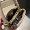 Gold Chain Bag Sheep Skin Leather Bucket Handbag Rivet Crossbody Bags Laides Check Shoulder Back Pack 2022 Quality