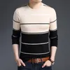 Męska marka mody SWEATER SWESTON MENS PISKIE Strlim Fit Skoczniki Knitred wełniany jesień koreański styl swobodny męski ubrania 220909