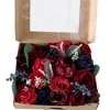 Fleurs décoratives Mariage Artificiel Rose Combo Box Set Pour DIY Bouquets Centres De Table Arrangements De Fleurs