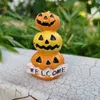 Decoração de partidos Halloween miniatura figura de abóbora de fadas Ornamento de fadas Ornamento DIY Artesanato Micro paisagem Dolls Acessórios para decoração de casa #T2P 220908