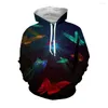 Men's Hoodies Jumeast 3D Printed Y2k Aesthetic Butterfly Graphic Fashion Trend Casual Pullover Hoodie Tops Streetwear Men Clothing