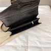 Horshoe Metals Digne Dame Flap Bag Moda Padrão de Crocodilo Pu de Couro Pu Bolsas Crossbody para Mulheres 2021 Bolsas de Marca