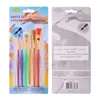 6 Pcs/Sets Painting Pen Brush Art Graffiti Oil Paintbrush Nylon Round Flat Pointed Tip Brush Candy Color Plastic Watercolor Brushes BH7554 TYJ