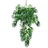 Decorative Flowers 100cm Artificial Plants Silk Olive Leaves Green Hanging Vines Wedding Decoration Wisteria Fake Vine Garden Decor