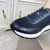 Sneakers buty trenerzy Downtown Skórzanie dla mężczyzn Tkanina techniczna gruby gumowy lug Sole District Comfort