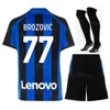 Men Youth Club 8 Goocs Soccer Trikot Set 95 Bastoni 5 Gagliardini 90 Lukaku 2 Dumfries 32 Dimarco 1 Handanovic Football Shirt Kits für Sportfans 2022 2023 FC Guomi