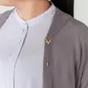 Brooches Retro Deer Collar Clip Men Women Buckle Corsage Lapel Pin 's Business Suit Trendy 1pcs