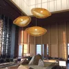 Pendant Lamps Modern Design El Hall Bamboo LED Lamp Wood Lights Diningroom Livingroom Hanging Restaurant Loft Vila Home Light