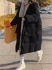 Women Down Parkas Syiwidii ​​Parkas Casal de inverno Mulheres caem na jaqueta coreana de grandes dimensões com um capô de casacos soltos elegantes femininos externos 220909