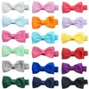 ملحقات الشعر 10pcs/الكثير من الألوان الصلبة Grosgrain Ribbon Bowknot Choundler Clips Handmade Bows Baby Barrettes Hairpins Po Props Hompts