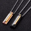 Colliers de pendentif 2022 Bijoux Rose Gold Color's pour femmes Romantic Cumbic Zircon Men Pendants Collier Collier de couple