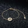 Ссылка браслетов VNI и MIA нержавеющая сталь OM Sun Bracelet для женщин Оптовая модная йога -ловца Dream Dream Dewelry Drop