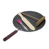 Aluminium Alliage Pancake Pancake Crepe Maker Flat Pan Shelddle Poux avec spatule Spatule Crepe Maker Griddle Cooking Tool CJ191227278U5821881