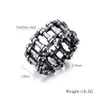 Hip Hop Stainless Steel Bike Motorcycle Chain Ring for Men Sports Finger Jewelrys