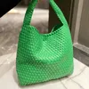 tasarımcı çantaları Çanta Yeşil Çanta Derleme Cüzdan Çantalar Yüksek Kapasiteli Bez Alışveriş Çantaları Sebze Sepeti Omuz Çantası Yıldız El Örgü Und